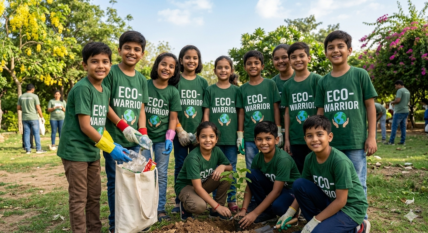 Little hands, safe future: Children's awareness towards the environment.